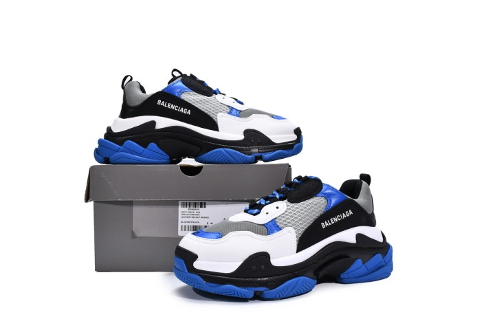Reps Sneakers Balenciaga Triple S Black White Blue 536737 W2CA1 4124