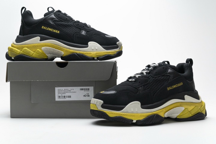 Reps Sneakers Balenciaga Triple S Black Yellow 483513 W06E1 1078