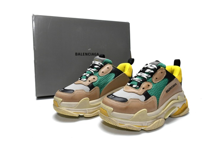 Reps Sneakers Balenciaga Triple S Green Yellow 483513 W06E3 7070
