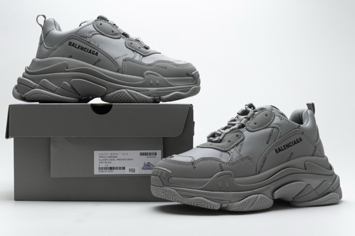 Reps Sneakers Balenciaga Triple S Grey Black 536737 W2FA1 1210