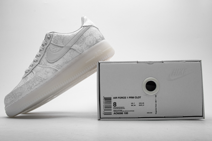 Reps Sneakers Fragment Clot x Nike Air Force 1 PRM White AO9286-100