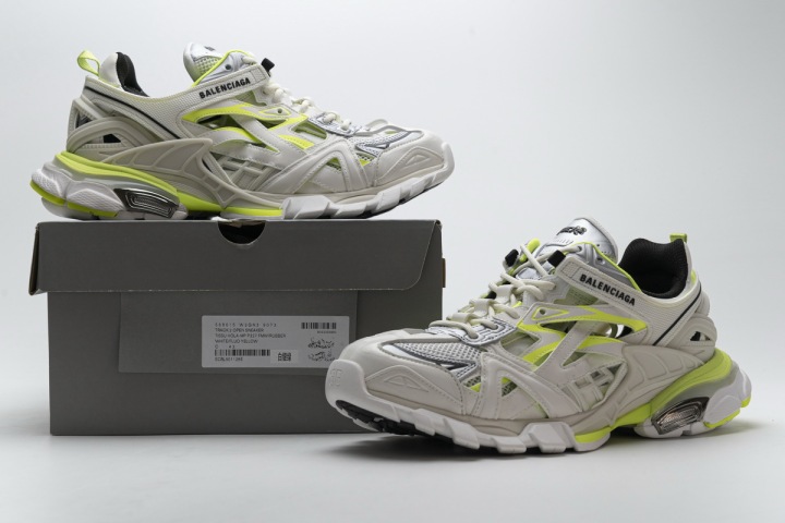 Reps Sneakers Balenciaga Track 2 Sneaker White Fluo Yellow 568515 W2ON3 9073