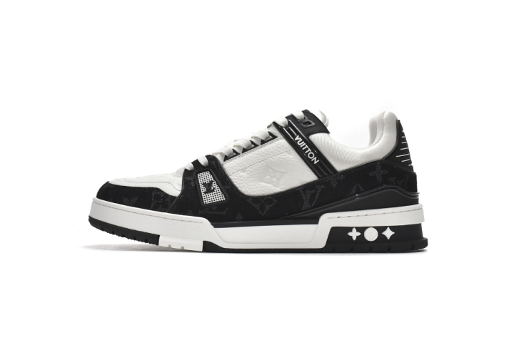 Black And White LV Trainers