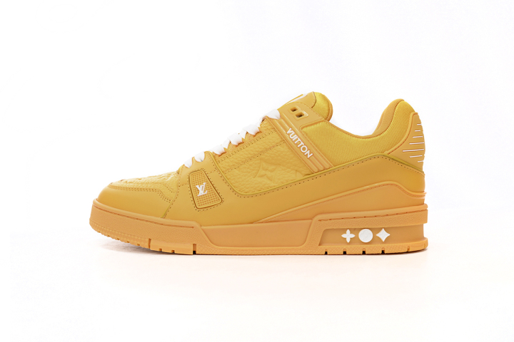 Rsnow Louis Vuitton Trainer Yellow Embossing 1AARG2