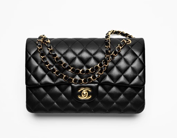 Rsnow Chanel Lambskin & Gold-Tone Metal Black Bag A01112 Y01295 94305