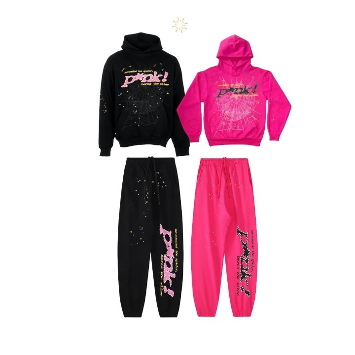 Rsnow Combo Sp5der P*NK V2 Hoodie And Sweatpan