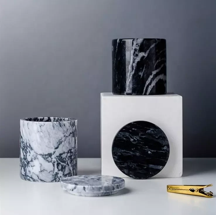 How To Reuse  Old Candle Jars Into Something New And Useful candle jars, Marble, Marble Candle Jars, Marble Candle Jars