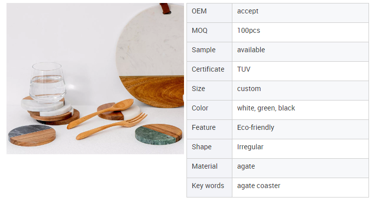 Wholesale Luxury Customized Marble Agate Coaster Slices Custom Wood Coaster Cup Mat Marble Agate Coaster Slices Custom Wood Coaster Cup Mat Coaster,marble agates,Custom,Cup Mat,Wood Coaster,home décor