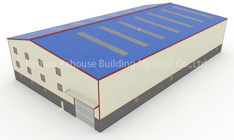 customized design prefabricated house structure building steel warehouse production line shed in Africa