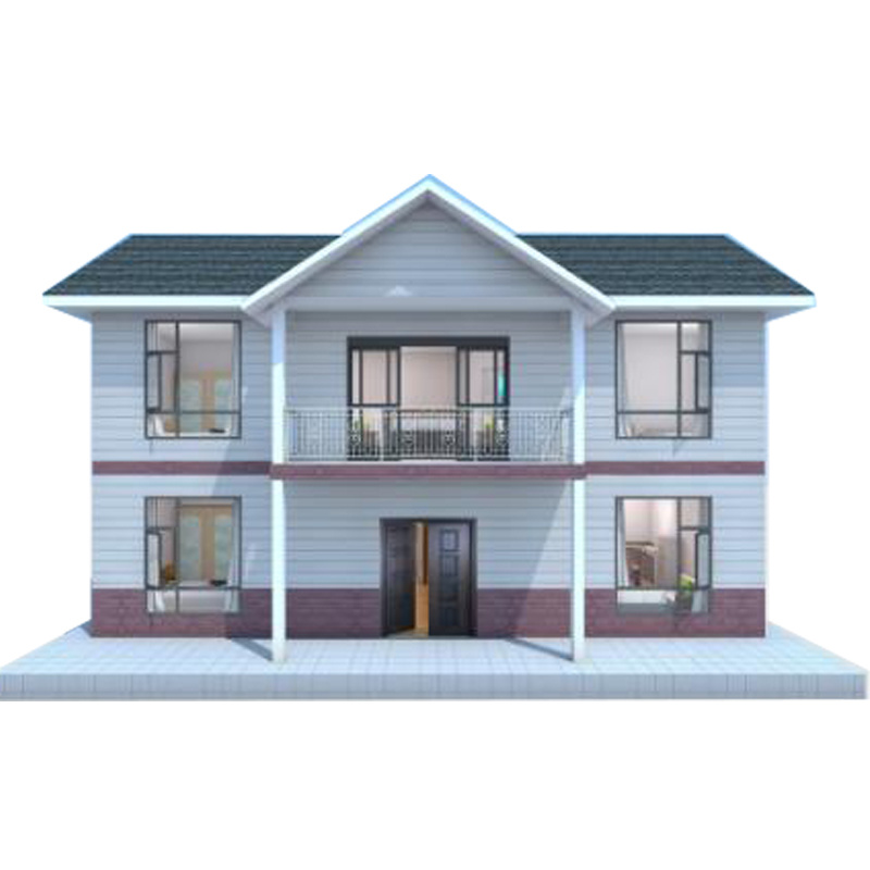 Luxury Prefabricated Light Steel Structure House Modular Prefab 2-Story Wooden Villa House for Living