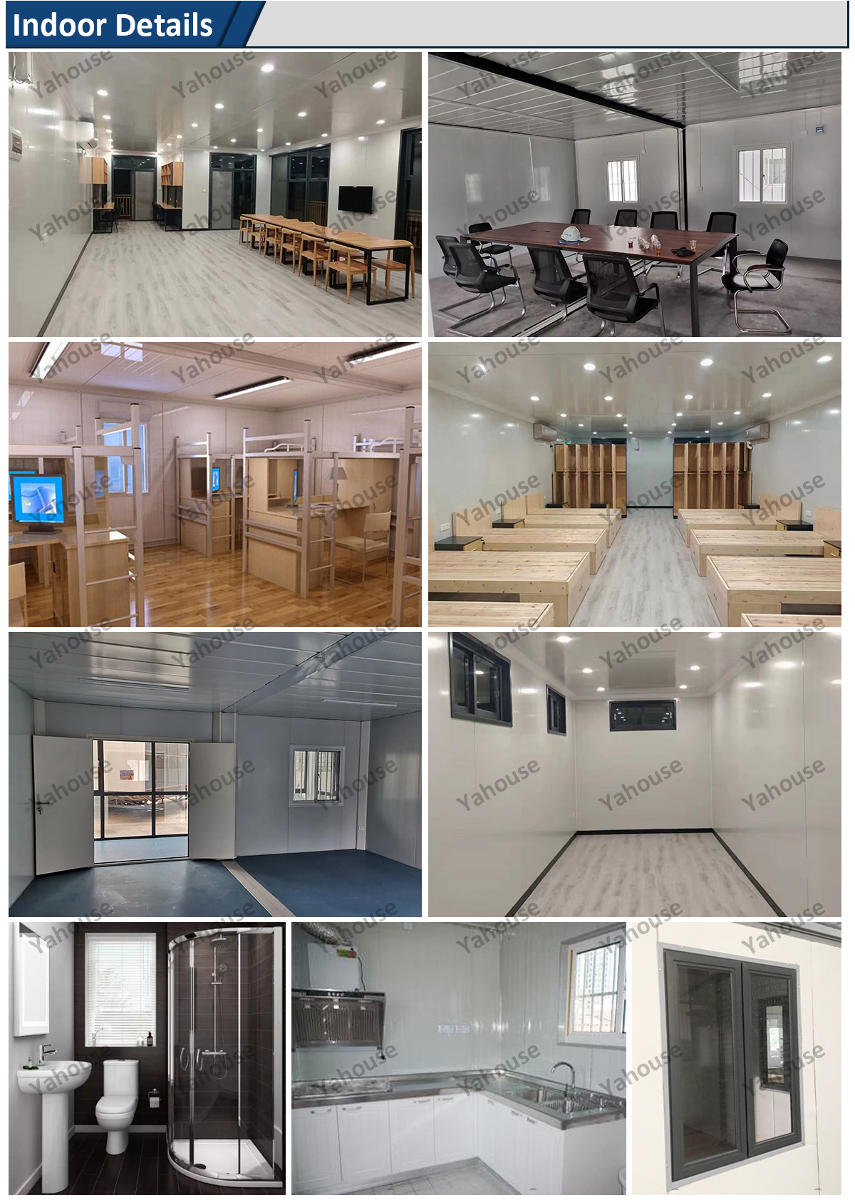 factory price Luxury Home Toilet Office Portable Mobile Modular Prefab Container House