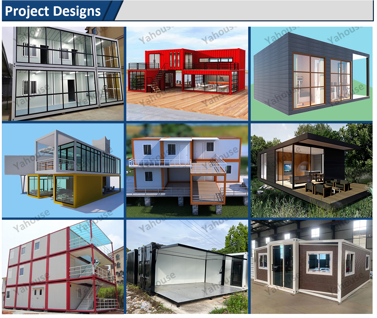 Customized 20/40FT Two-Story Prefabricated /Prefab Modular Steel Container House