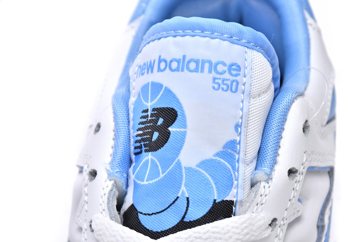Light Blue White HL1 New Balance 550 Retro Basketball Shoes BB550HL1 New Balance 550 Team Carolina Blue