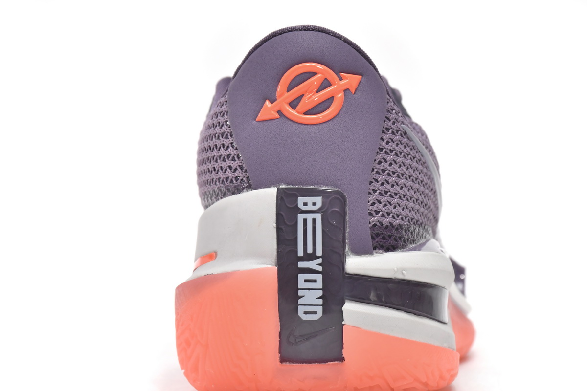Lilac Nike Zoom Basketball Shoes CZ0175-501 Nike Air Zoom G.T. Cut Amethyst Smoke Bright Mango
