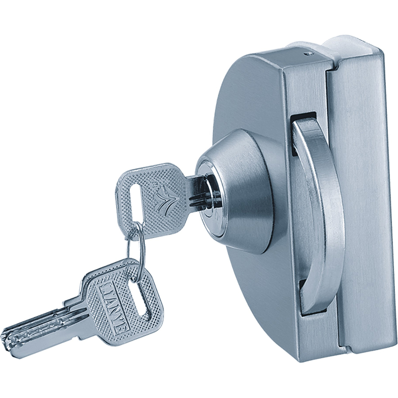 Hole Free For 10-12mm Thick Glass Door Stainless Steel Lock Office Frameless Tempered Glass Lock Sliding Door Knob Latch  