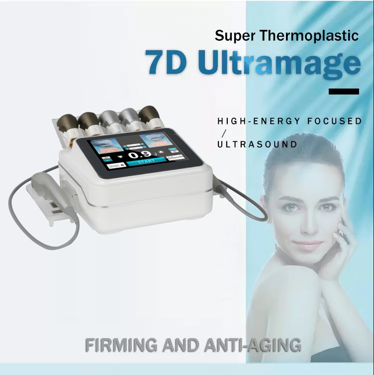 Body Slimming Machine Portable 7D 20000 Times Painless HIFU High Intensity Focused Ultrasound Face Lifting Winkle Removal Skin Rejuvenation Equipment
