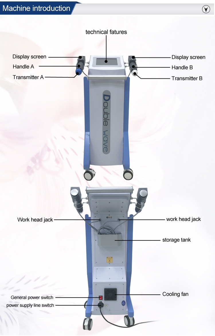 New Design extracorporeal shock wave/ed shockwave therapy /low intensity extracorporeal shock wave therapy equipment