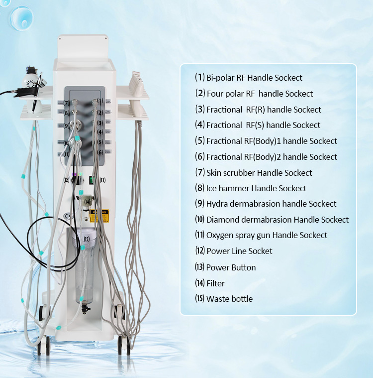 11 In 1 Dermabrasion Facial Machine For Beauty Salon 11 in 1 Hydra Dermabrasion Facial Machine - Honkay hydrafacial machine price,hydra facial machine cost,11 in 1 hydra facial machine