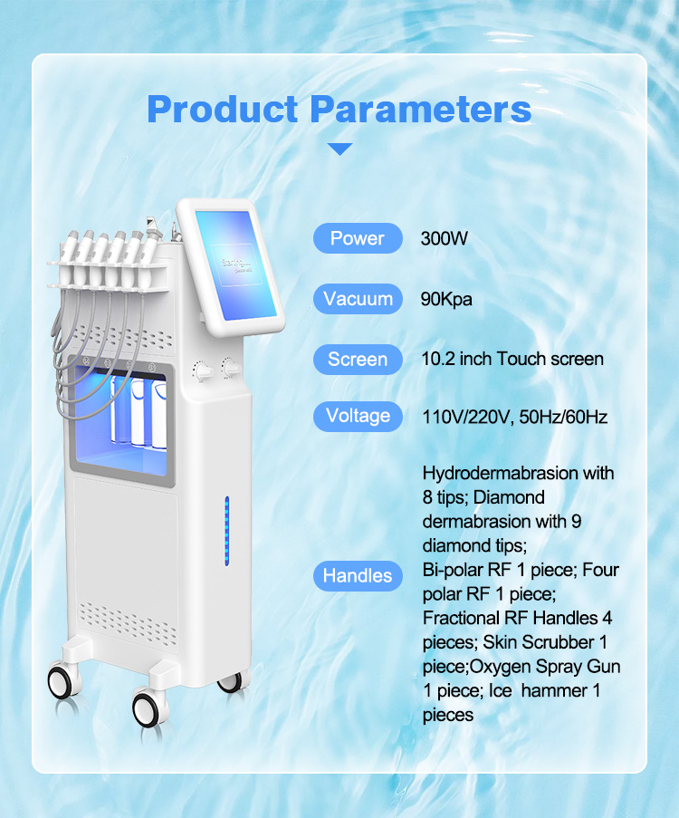11 In 1 Dermabrasion Facial Machine For Beauty Salon 11 in 1 Hydra Dermabrasion Facial Machine - Honkay hydrafacial machine price,hydra facial machine cost,11 in 1 hydra facial machine