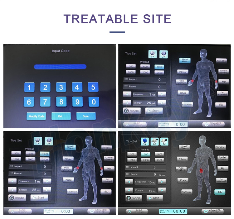 Portable Shock Wave Machine for Pain Relief ED Treatment Cellulite Reduction Body Slimming Shockwave Body Massage Equipment Shockwave Therapy Machine - Honkay shockwave therapy machine price,professional shockwave therapy machine,shockwave therapy machine for sale