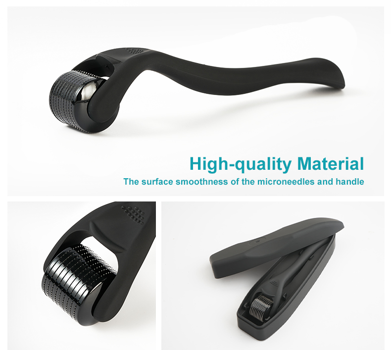 Matte Black Dermaroller 0.5mm Derma Roller for Hair Beard Growth Matte Black Dermaroller 0.5mm Derma Roller for Hair Beard Growth derma roller,derma roller for beard growth,derma roller for hair growth,derma roller 0.5mm,derma roller for face and body