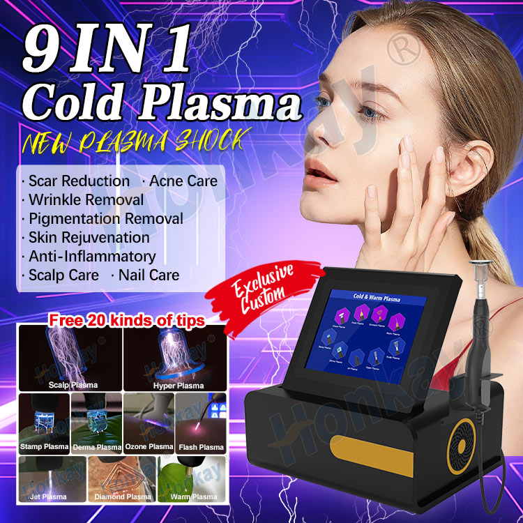 2025 Factory Price Wrinkle Removal Eye Lifting Facial Skin Care Eye Lifting Mole Removal 9 in 1 Hot and Cold Plasma Machine Cold Plasma Device: Brighten Skin & Remove Wrinkles Easily Cold Plasma Device,plasmamachineforwrinkles,plasmamachineforskin