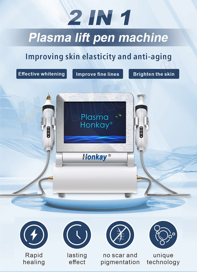 Newest Cold Plasma Technology 2 in 1 Acne Scar Removal Cold Plasma Ozone Generator Fractional Plasma Machine Ozone Plasma Device: Fight Fine Lines & Achieve Flawless Skin ozone plasma device,ozone cold plasma pen,ozone plasma facial