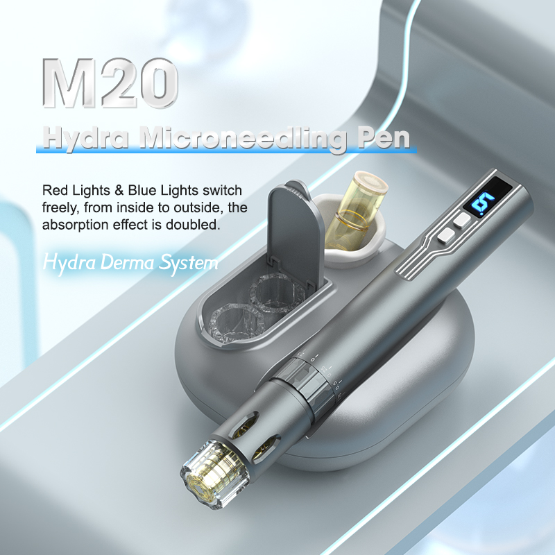 Hydra Microneedling Pen Red Blue Light Derma Pen M20 Hydra Microneedling Pen Red Blue Light Derma Pen M20 hydra pen,hydra micneedling pen,microneedling pen