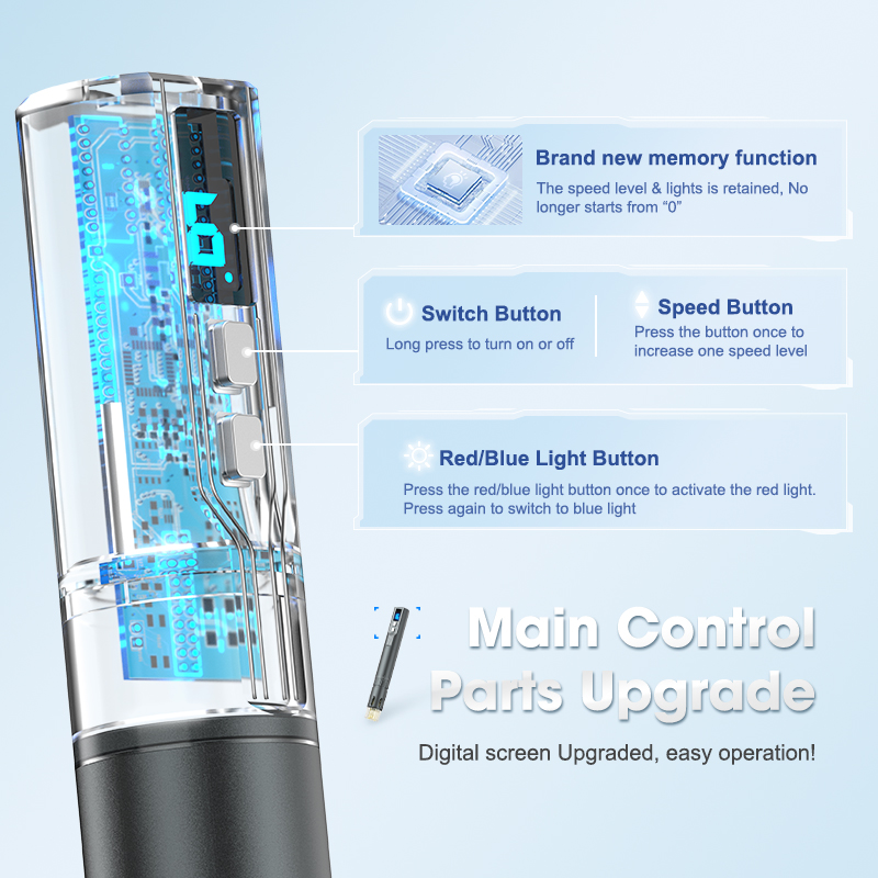 Hydra Microneedling Pen Red Blue Light Derma Pen M20 Hydra Microneedling Pen Red Blue Light Derma Pen M20 hydra pen,hydra micneedling pen,microneedling pen