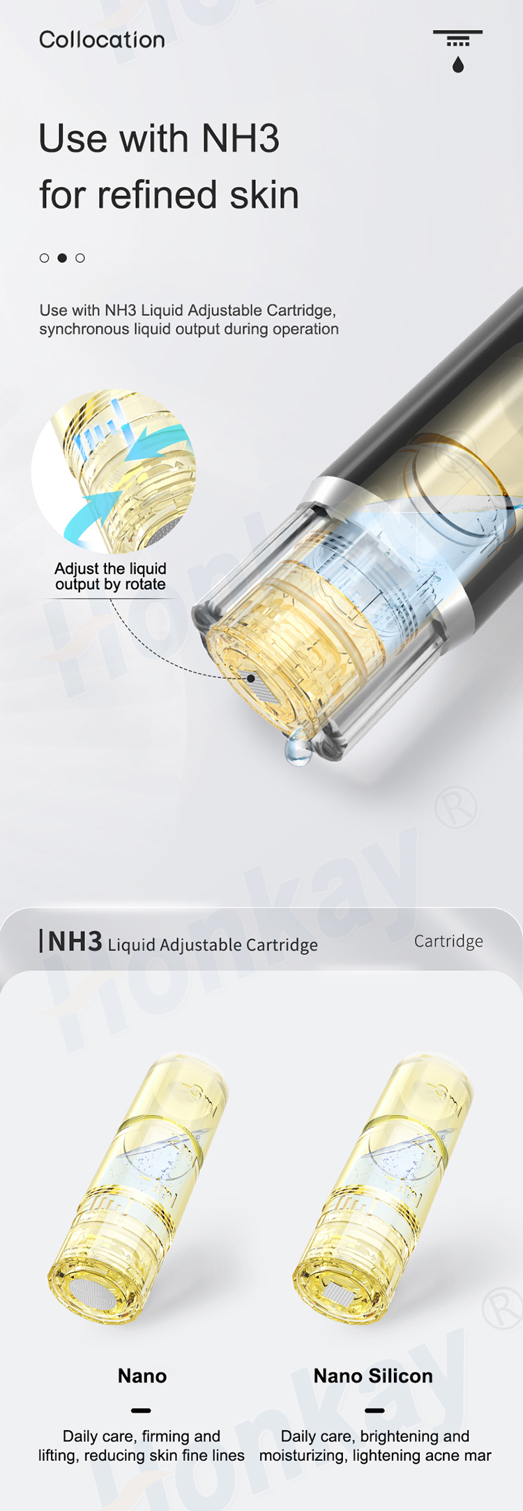 Facial Skin Care Um8 Hydra Microneedle Liquid Adjustable Cartridge Scar Acne Wrinkle Remove  Hydra Microneedling Pen Um8 Scar Acne Wrinkle Remove Facial Skin Care hydra pen,hydra pen microneedling,hydra microneedling pen