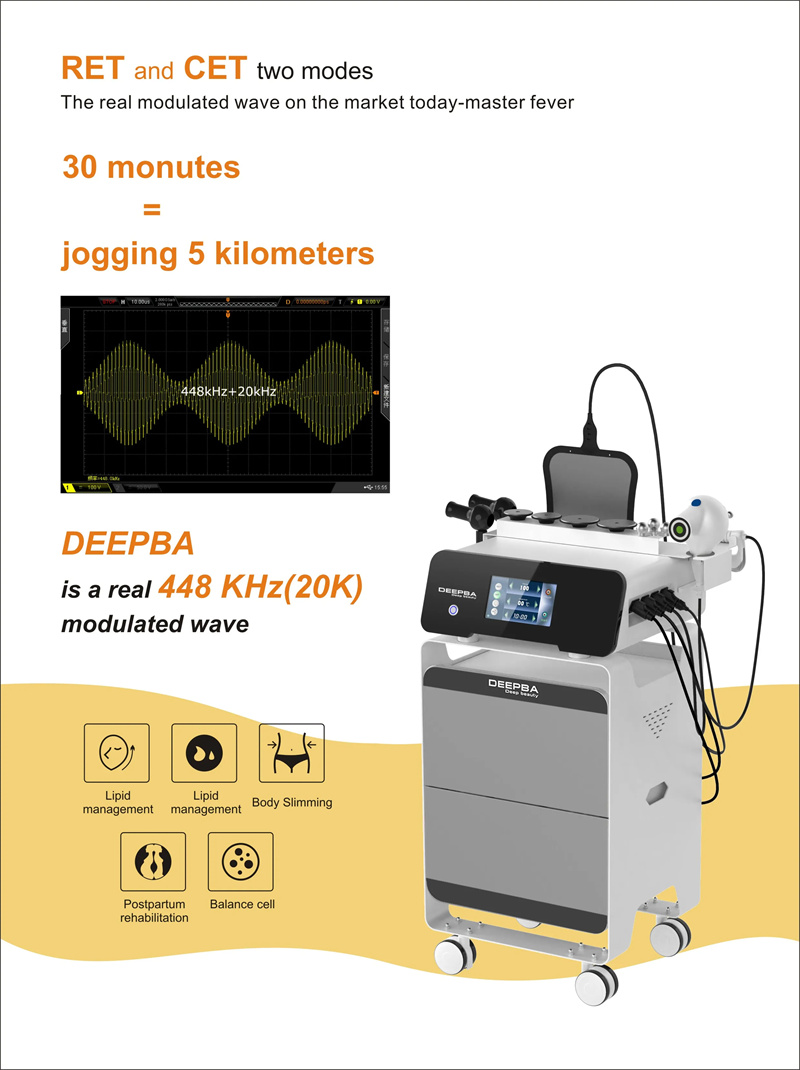 RF CET RET Tecar Therapy 448khz Machine for Pain Releif RF CET RET 448Khz Tecar Therapy Machine for Pain Relief Tecar Therapy Machine,448Khz Tecar Therapy,Tecar Therapy