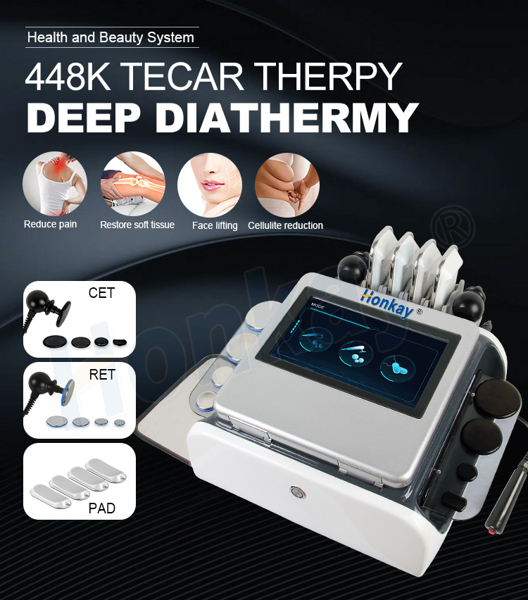 Newnet 448khz Cet Ret Tecar Therapy Equipment Diathermy Body Shaping Slimming Fat Reduction Massage Weight Loss Machine Newest 448Khz Cet Ret Tecar Therapy Physiotherpay Machine - Honkay Tecar therapy,tecarterapia,448kzh tecar therapy