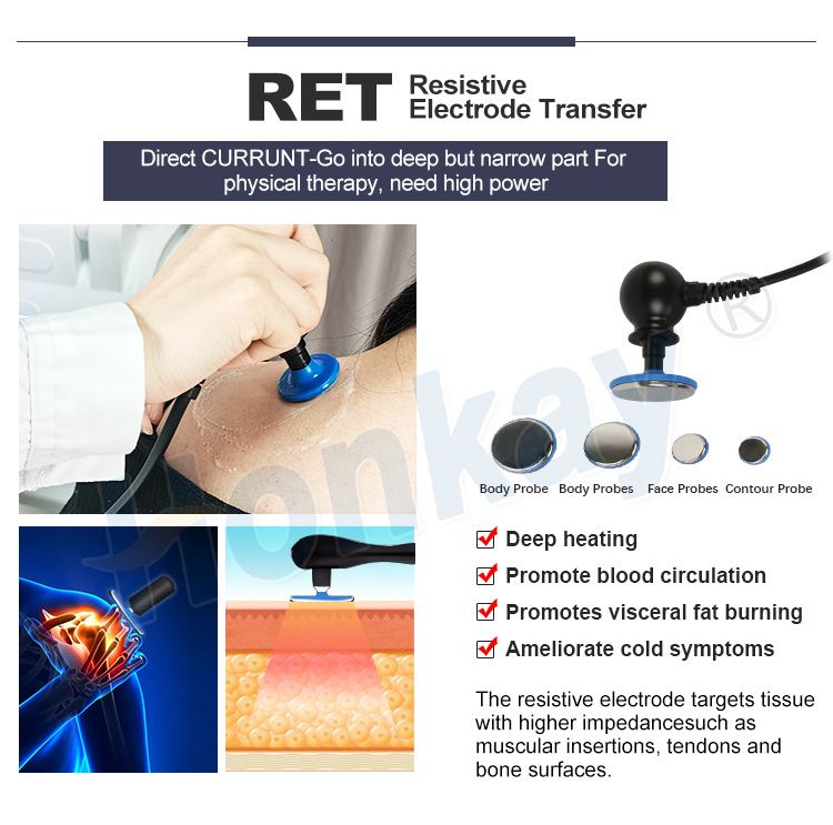 Newnet 448khz Cet Ret Tecar Therapy Equipment Diathermy Body Shaping Slimming Fat Reduction Massage Weight Loss Machine Newest 448Khz Cet Ret Tecar Therapy Physiotherpay Machine - Honkay Tecar therapy,tecarterapia,448kzh tecar therapy