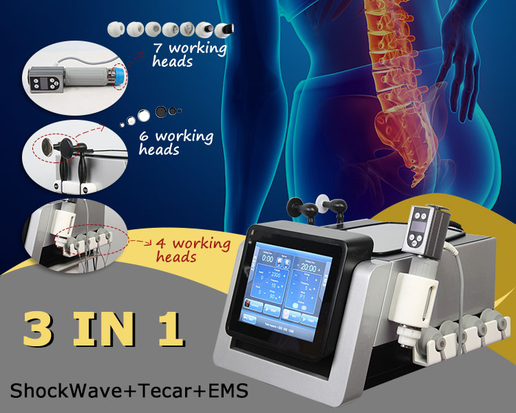 3 in 1 Smart Tecar & Shockwave Therapy & Electric Muscle Stimulation Shock Wave Physiotherapy Device Health Care for Muscle Pain Relief 3 in 1 Smart Tecar Therapy Shockwave Therapy Machine & EMS Cup Shockwave Therapy machine for sale,Shockwave Therapy Machine price,Shockwave Therapy Machine