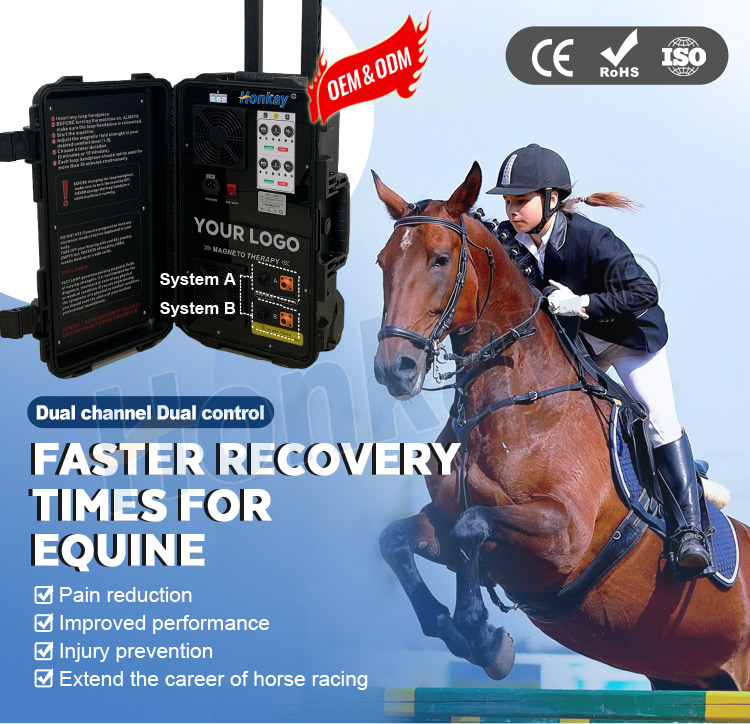 Dual Control 7 Color Touch Screen Pemf Magnetic Therapy Device Physio Magneto Therapy Machine For Horse Pain Relief Dual Contorl Pemf Machine for Horses pemf horse therapy machine,pemf equine machine,pemf machine for horses