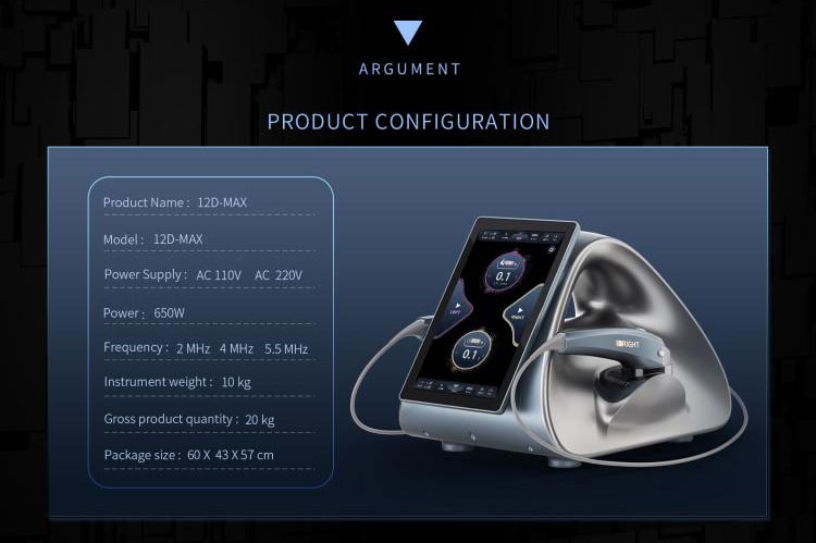 13.3 inch touch screen 12d Hifu shock wave device Skin Tightening Wrinkle Remover Body Slimming Beauty Machine Professional 12d Hifu Machine Price For Anti Aging Care facial Hifu Machine,hifu body device,hifu beauty device