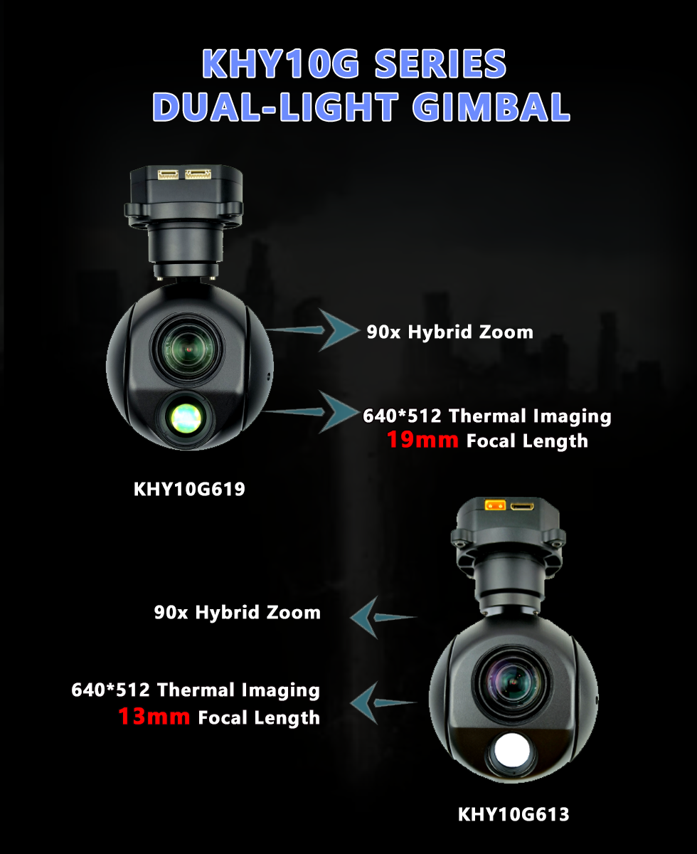 KHY10G613/19 Dual Light Gimbal Camera