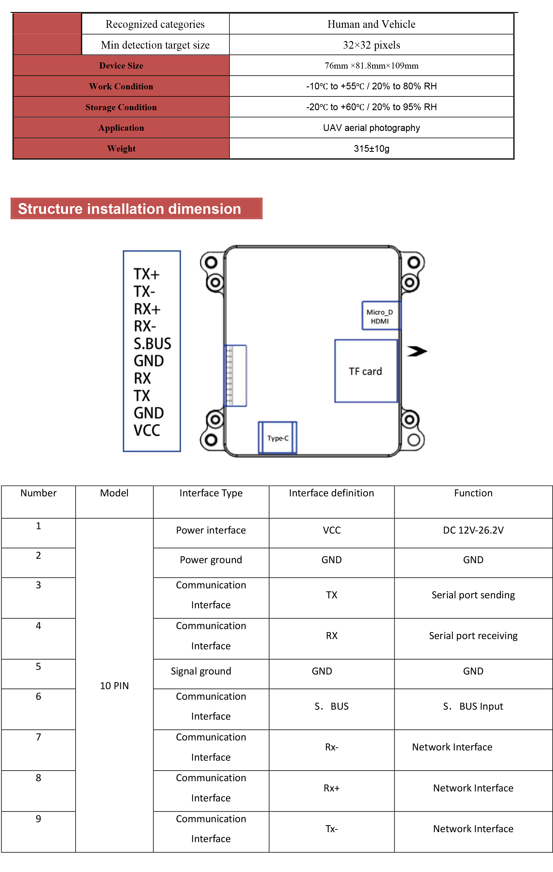  DHU290G609L11  1080p visible light +640 thermal imaging +1100 m  laser rangin