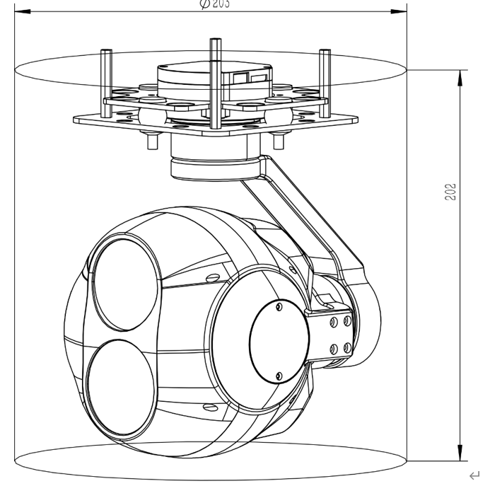 EHP20S86G12 20x Optical Zoom Camera +  1280 Thermal Camera 