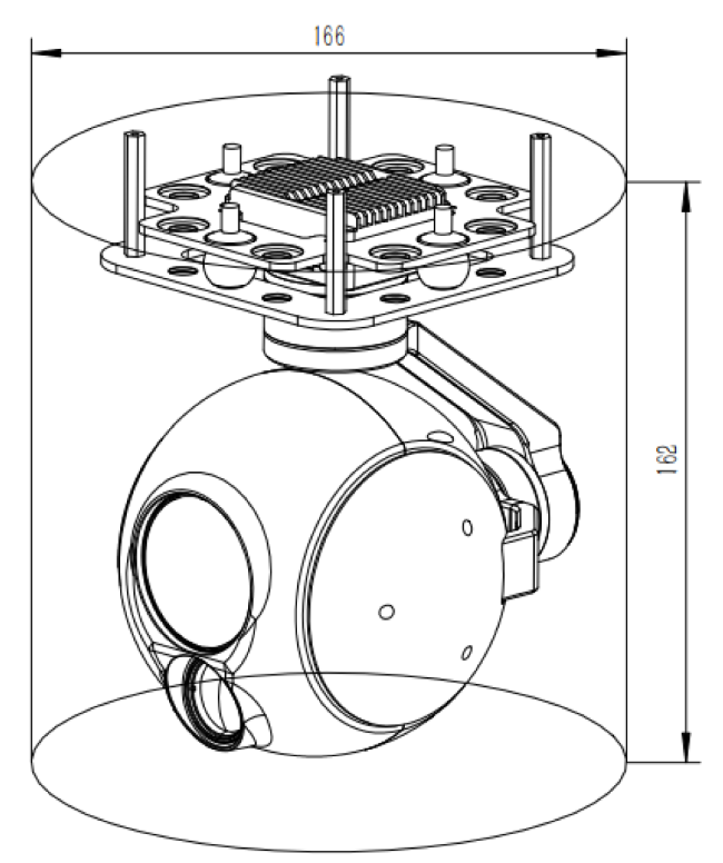 DHU30G625   High Performance Dual Sensor Gimbal 30X Optical Zoom+25mm Thermal