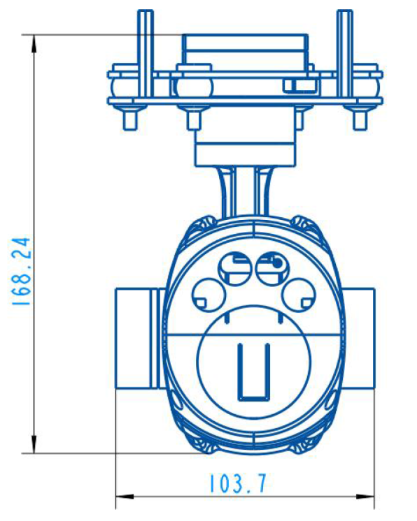 EHP20S78N 20X Optical Zoom Gimbal Camera with Supplement Lights