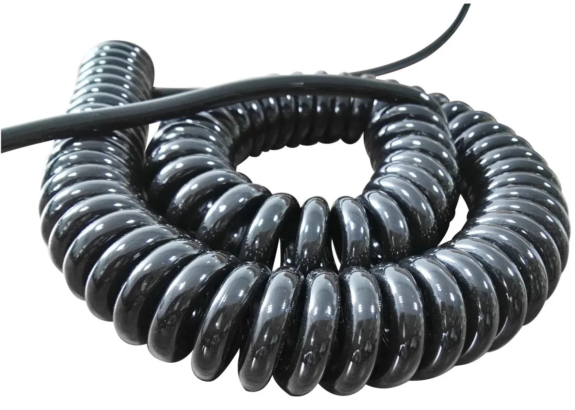 Spiral Cables/Spring Cables/Curly Cord﻿ Hot Sale 300V 80º C PU