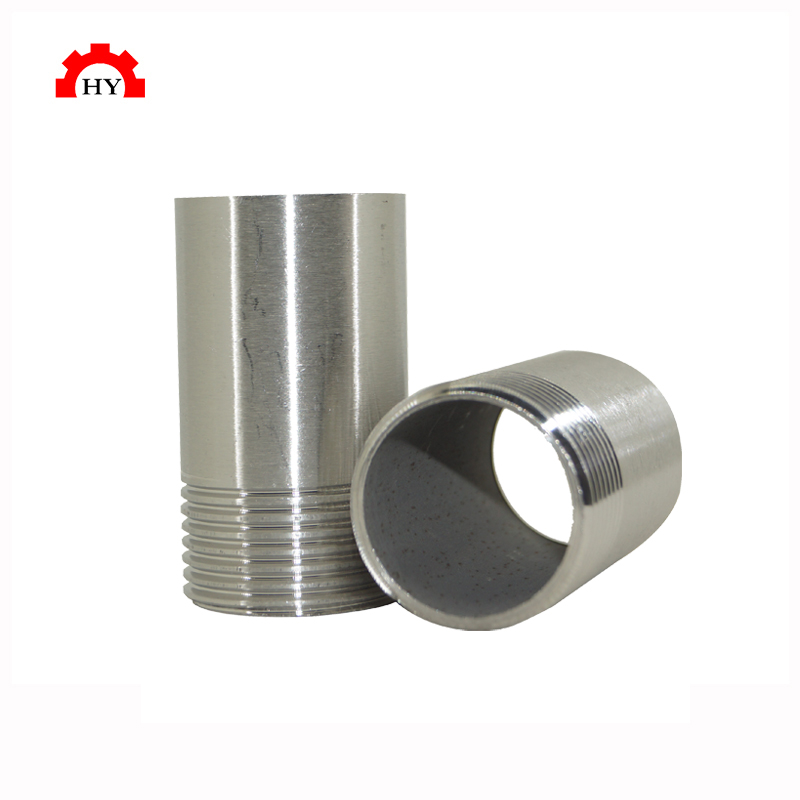 SS304 316 stainless steel sch10 single pipe nipple