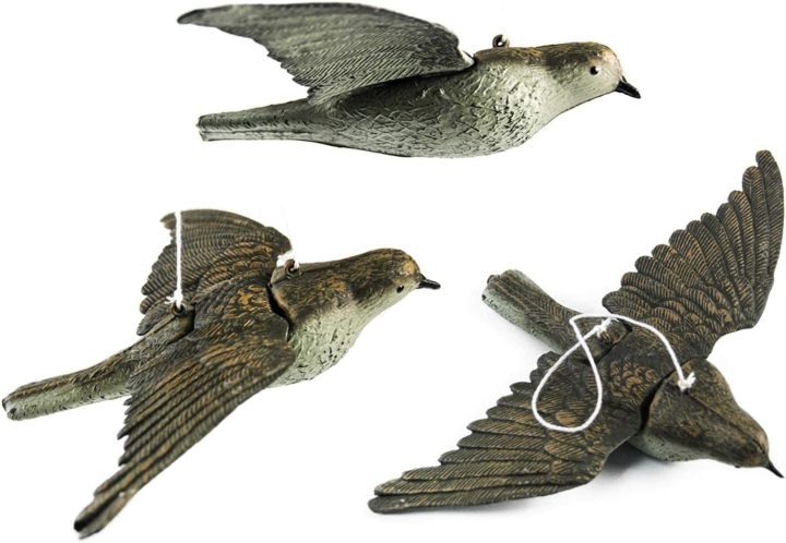 3 Pcs Realistic Skylark Birds Decoy Lark Birds Hunting Decoy Garden Yard Outdoor Decoration Skylark Birds Decoy Lark Birds Hunting Decoy  skylark bird decoy,lark bird hunting decoy,plastic fake sky lark
