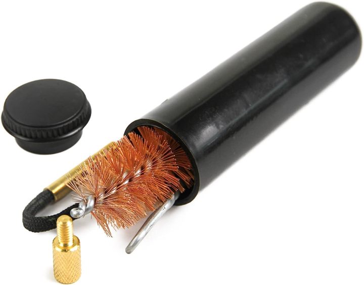 Pull-Through Gun Cleaning Kit with Rope Bronze Brush,12GA,Pocket Size  