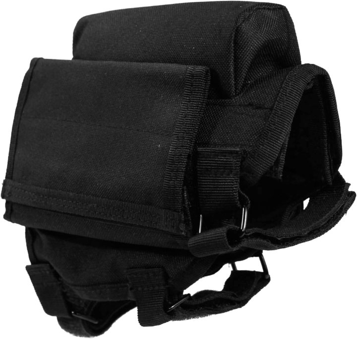 Cheek Riser, Adjustable Tactical Rifle Cheek Rest Holder with 2 Molle Ammo Holder for Hunting Shooting Cheek Riser, Adjustable Tactical Rifle Cheek Rest Holder with 2 Molle Ammo Holder for Hunting Shooting cheek riser