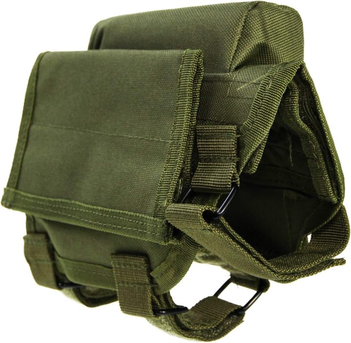 Cheek Riser, Adjustable Tactical Rifle Cheek Rest Holder with 2 Molle Ammo Holder for Hunting Shooting Cheek Riser, Adjustable Tactical Rifle Cheek Rest Holder with 2 Molle Ammo Holder for Hunting Shooting cheek riser