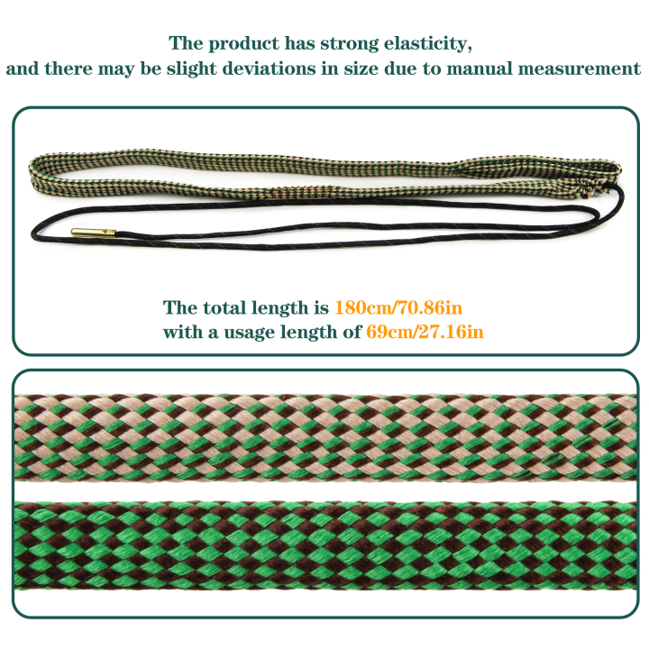 Gun Snake Brush for Caliber .22/.223/5.56mm and .308/.3030/.300/.303 Gun Cleaning Kit  