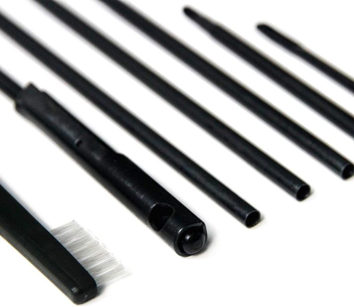 Rifle Gun Cleaning Kits for .22cal/5.56 mm & .30cal/7.62mm, Portable Rifle Cleaner Metal Brushes Set with Durable Pouch