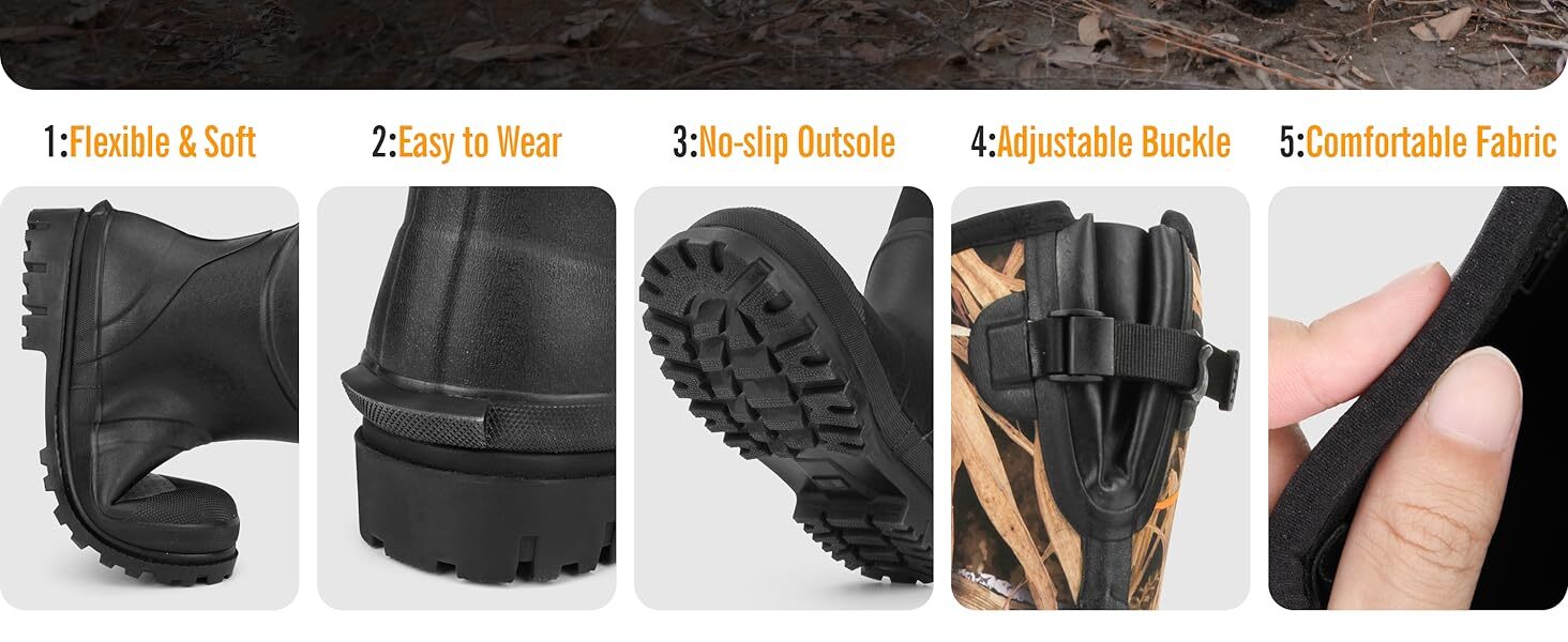 rubber hunting boots